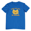 Crazy Cat Lady in Training T-Shirt (Royal Blue, Shortsleeve)