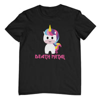 Death Metal Unicorn T-Shirt (Black, Regular and Big Sizes)