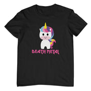 Death Metal Unicorn T-Shirt (Black, Regular and Big Sizes)