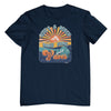 Life's a Beach, Make Some Waves T-Shirt (Navy)