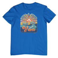 Life's a Beach, Make Some Waves T-Shirt (Royal Blue)