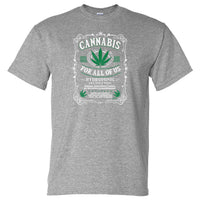 Cannabis For All Of Us T-Shirt (Marle Grey)