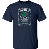 Cannabis For All Of Us T-Shirt (Navy)