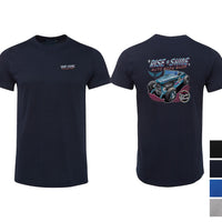 Rise 'n Shine Auto Shop T-Shirt (Colour Choices, Double-Sided)