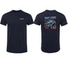 Rise 'n Shine Auto Shop T-Shirt (Navy, Double-Sided)