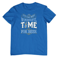 It's The Most Wonderful Time for Beer T-Shirt (Royal Blue)
