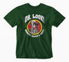Oh, Look! Nobody Gives a Shit! Skeleton T-Shirt (Bottle Green)