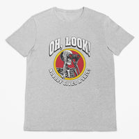 Oh, Look! Nobody Gives a Shit! Skeleton T-Shirt (Marle Grey)