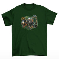 Dinosaur Jungle T-Shirt (Bottle Green, Shortsleeve)