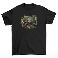 Dinosaur Jungle T-Shirt (Black, Shortsleeve)