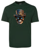 Steampunk Skull T-Shirt (Bottle Green)