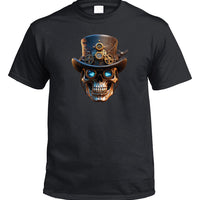 Steampunk Skull T-Shirt (Black)