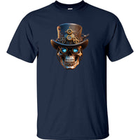 Steampunk Skull T-Shirt (Navy)