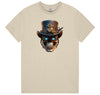 Steampunk Skull T-Shirt (Tan - Sizes 8XL and 10XL)