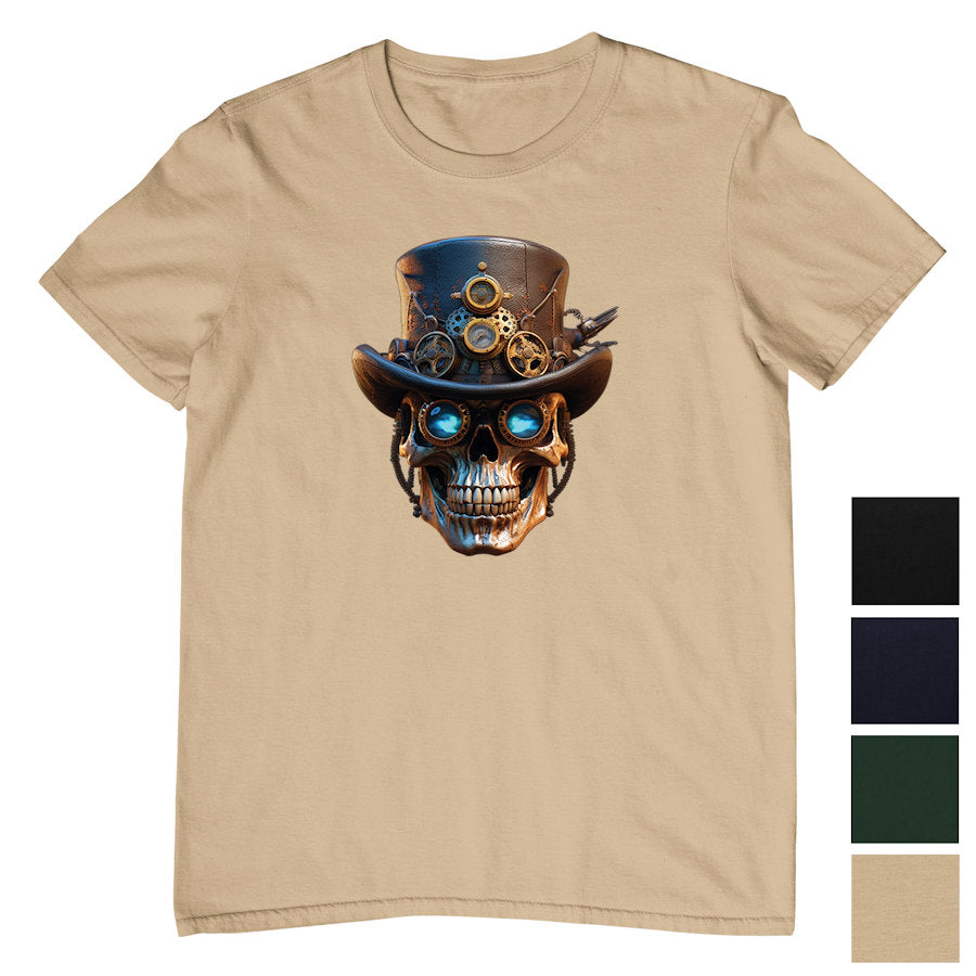 Steampunk Skull T-Shirt (Colour Choices)