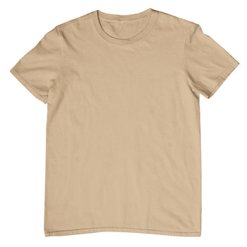 Plain Blank T-Shirt (Tan Colours, Regular and Big Men's Sizes)