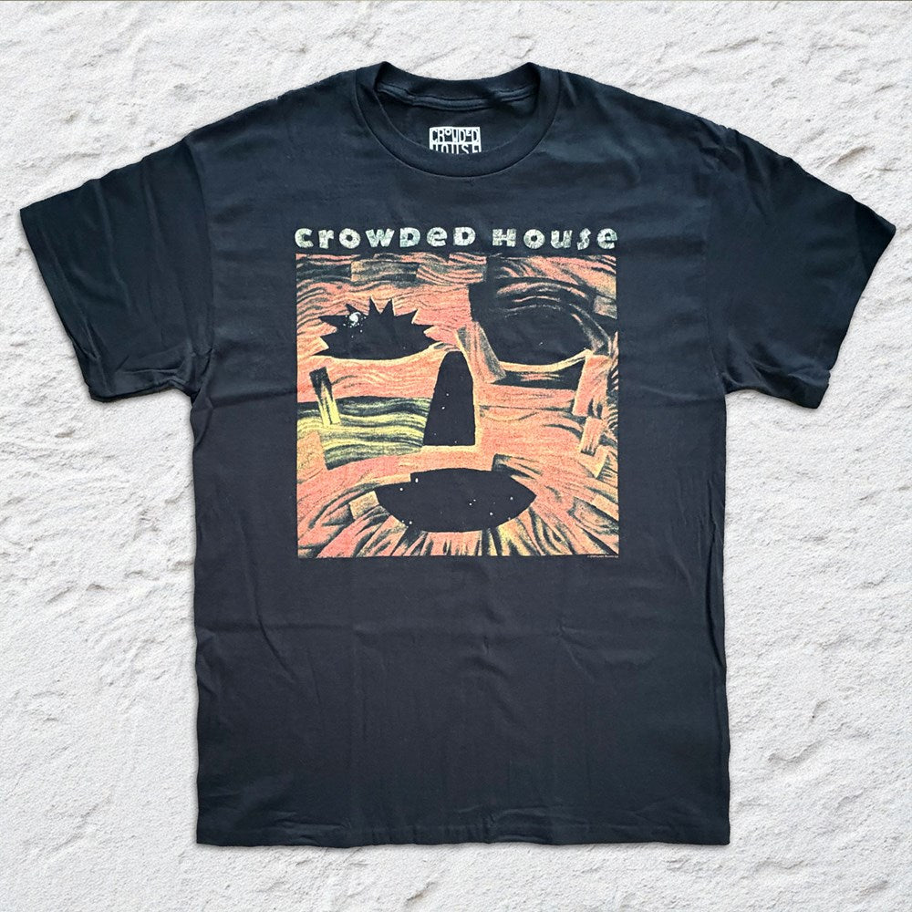 Crowded House Woodface Album T-Shirt (Black, Regular & Big Sizes)