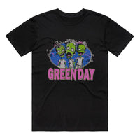 Green Day Zombies T-Shirt (Black, Regular & Big Sizes)