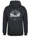 Dee Why Beach Swim Surf Stroll Back Print Hoodie (Black, Regular & Big Sizes)