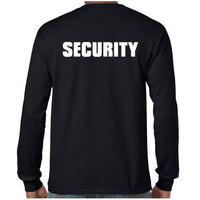 SECURITY Longsleeve T-Shirt (Black, Back Print)