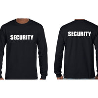 SECURITY Longsleeve T-Shirt (Black, Double-Sided)