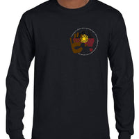 Acknowledgement of Country Left Chest Longsleeve T-Shirt (Black)