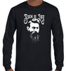 Ned Kelly Such is Life Portrait Longsleeve T-Shirt (Black)