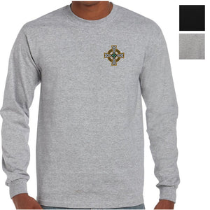 Celtic Cross Left Chest Logo Longsleeve T-Shirt (Colour Choices)