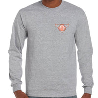 Live to Ride Left Chest Logo Longsleeve T-Shirt (Marle Grey)