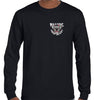 Warning Drop Bears Left Chest Logo Longsleeve T-Shirt (Black)