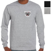 Warning Drop Bears Left Chest Logo Longsleeve T-Shirt (Colour Choices)