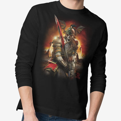 Apocalypse Reaper Longsleeve T-Shirt (Black, Regular & Big Sizes)