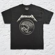 Metallica Black Album Snake T-Shirt (Black, Regular & Big Sizes)