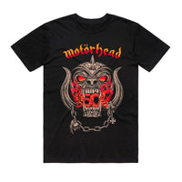 Motorhead 50th Warpig Flames T-Shirt (Black, Regular & Big Sizes)