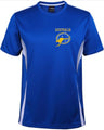 Australia Roo & Stars Left Chest Logo Sports Wear T-Shirt (Royal Blue, Grey/White Trim, Sizes up to 5XL)