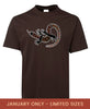 LIMITED EDITION - Shannons's Lizard T-Shirt (Chocolate Brown)