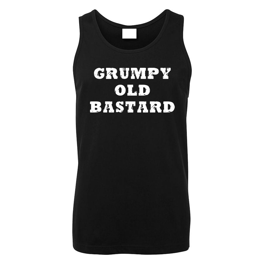 Grumpy Old Bastard Mens Singlet (Black)