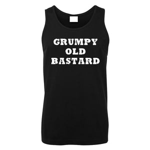 Grumpy Old Bastard Mens Singlet (Black)