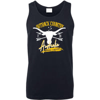 Outback Country Australia Mens Singlet (Navy Blue)
