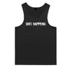 Shit Happens Mens Singlet (Black) - 10XL