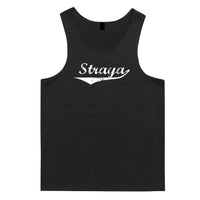 Straya Mens Singlet (Black) -10XL