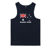 Bloody Oath Australian Flag Mens Singlet (Navy) - 10XL