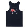 Australian Flag Mens Singlet (Navy) - 10XL