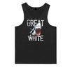 Great White Shark Mens Singlet (Black) - 10XL