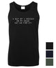 Funny Men's Singlet with white print that says "4 out of 5 voices in my head say go for it!" - available in 3 colour choices