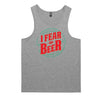 Aussie Beer Drinkers I Fear No Beer Mens Singlet (Grey) - 10XL