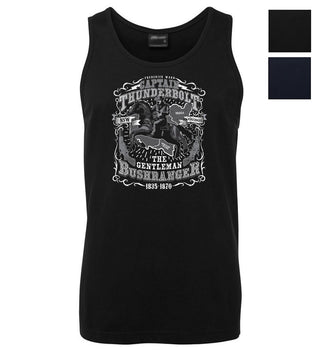 Captain Thunderbolt Gentleman Bushranger Mens Singlet (Colour Choices)