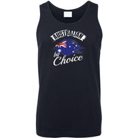 Australian By Choice Mens Citizenship Singlet (Navy)