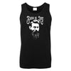 Ned Kelly Such is Life Portrait Mens Singlet (Black)