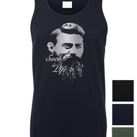 Ned Kelly Such Is Life Portrait Men's Singlet (Colour Choices, Silver & White Print)